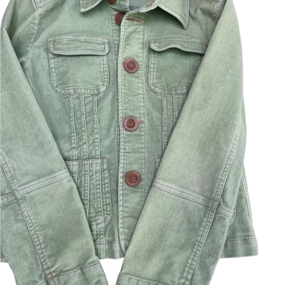 Tulle Anthropologie Green Cordoroy Jacket , Mod Buttons - Picture 8 of 8